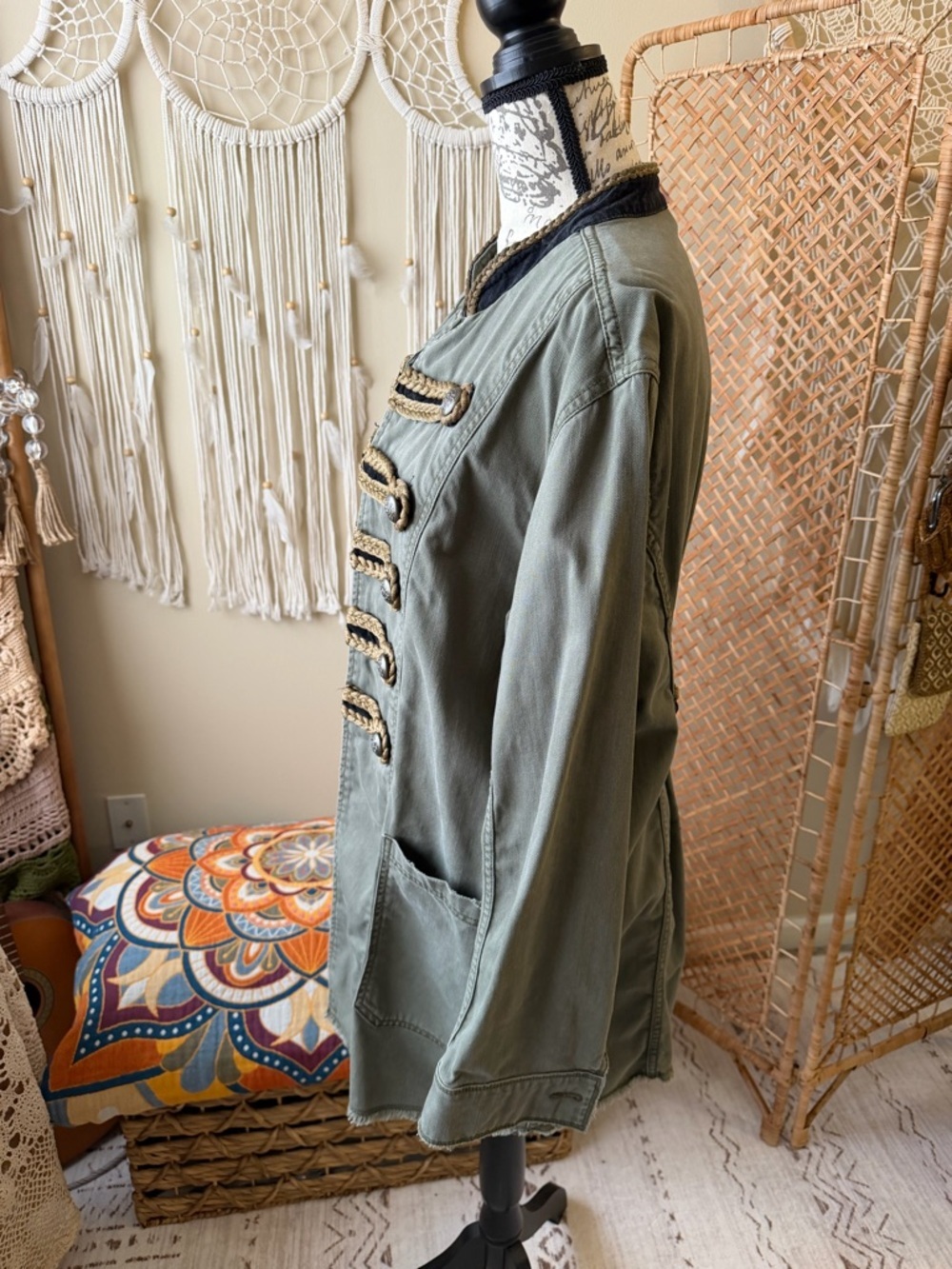 Free People Passenger Jacket Military Army collar - Picture 2 of 16